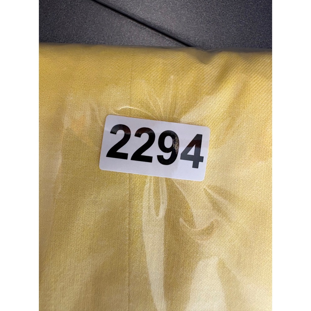 Banana Republic Blazer Womens 10 Yellow Stretch Linen Single Button Professional - Picture 11 of 11